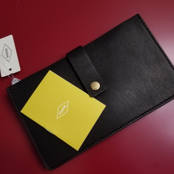 Fossil Vale Leather Tab Wallet NWT - Picture 10 of 11